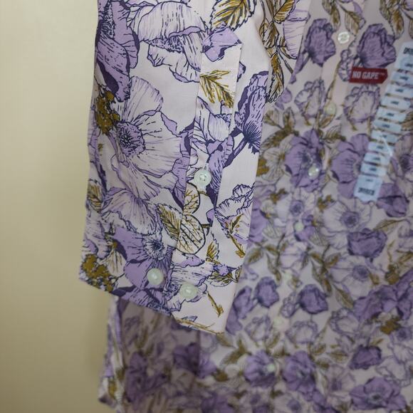 Duluth Wrinklefighter Tunic in Pink Floral Size L - Picture 4 of 9